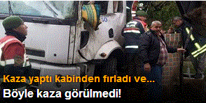 Kabinden fırladı su kuyusuna düştü