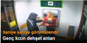 Genç kıza saldırıyı kameralar kaydetti!