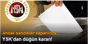 YSK'dan Seçim Günü Düğün Yapacaklara Müjdeli Haber: Yasaklara Uyarak Mümkün