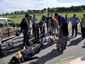 Askeri araç kaza yaptı: 3 yaralı