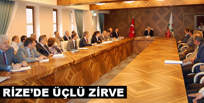 Rize'de halk ve kurumlar buluştu