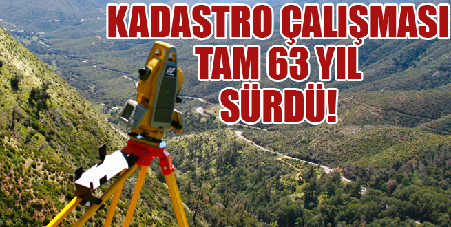 1951'de başladı bugün tamamlanabildi!