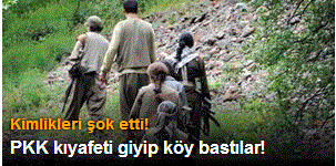 PKK kıyafeti giyip köy kahvesini bastılar!