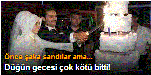 Düğün gecesi evleri yandı