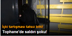 Tophane'de sanat galerisine saldırı