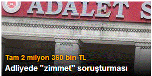 Küçükçekmece Adliyesi'nde "zimmet" soruşturması