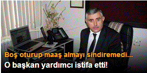 O başkan yardımcı istifa etti!