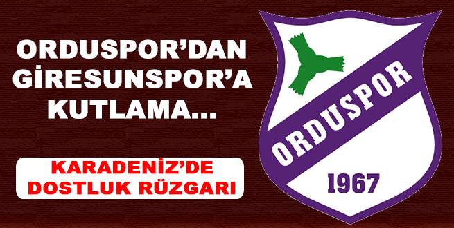 Orduspor'dan kutlama