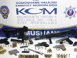Gümüşhane'de suç örgütüne ağır darbe!