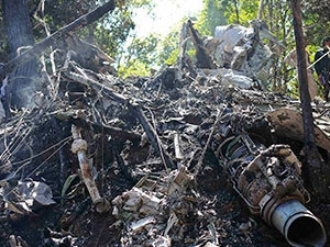 Bakanların olduğu uçak düştü