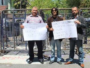 Tek başına eylem yaptı