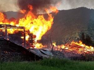 Karadeniz'de büyük yangın!