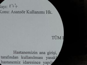 Trabzon’da hastanede şaka gibi yasak!