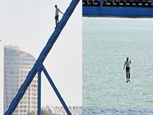 Köprüde inanılmaz anlar!