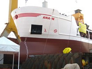 İşçiye gemi çarptı