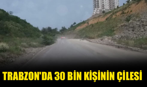 30 bin kişi bu yoldan gidiyor