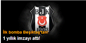 İlk bomba Beşiktaş'tan! 1 yıllık imzayı attı!