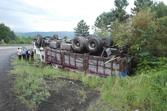 Kaza'da mucize kurtuluş