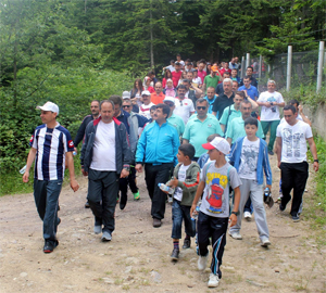 Maçka sağlık için yürüdü