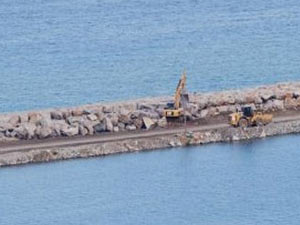OR-Gİ için denize 29 milyon ton taş döküldü