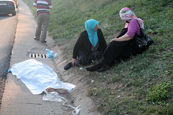 Yol kenarında acı son!