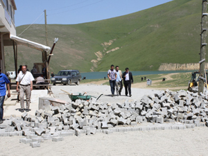 Yaylaya parke taşı döşeniyor!