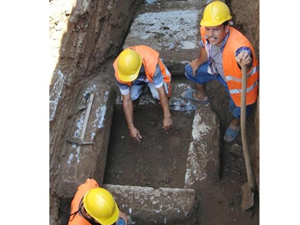 Kanalizasyondan tarih çıktı...