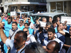 Yatağan'da maden işçilerinden eylem