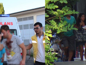 Plajda genç kadına laf atma kavgası!