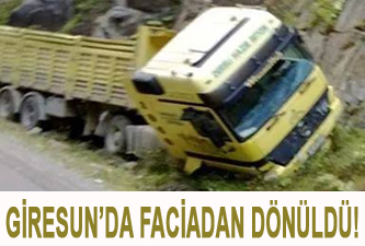 Giresun'da faciadan dönüldü!