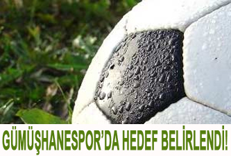 Gümüşhanespor'da hedef belirlendi!