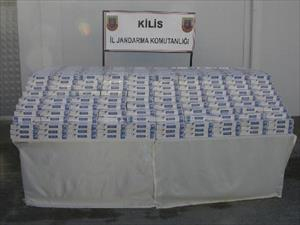 20.390 paket sigara, 5 gözaltı