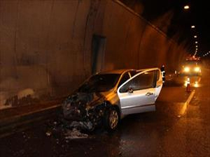 Bolu Dağı Tüneli'nde alev aley yandı