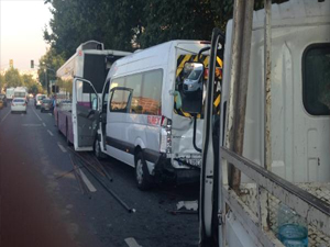 Durakta inanılmaz kaza