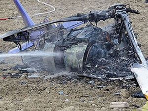 Ezidilere yardım taşıyan helikopter düştü!