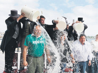 O buzlu sular boşa dökülmüş