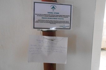 Üniversiteye kaçak inşaat mühürü