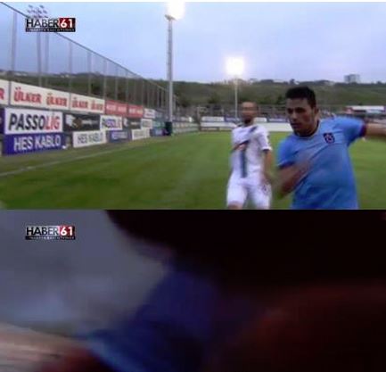 Serdar Gürler’in Haber61 kamerası ile çarpıştığı an