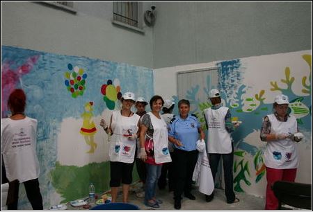 Trabzon'da çocuk mahkumların hayalleri resmedildi...