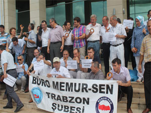 Trabzon'da simitli protesto!