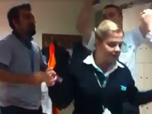 Trabzon Havalimanı’nın yer hosteslerinden klip