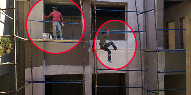 İş Güvenliği binasında bile güvenlik sıfır!