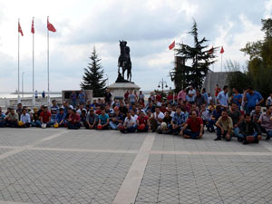 Maden işçileri eylem yaptı!