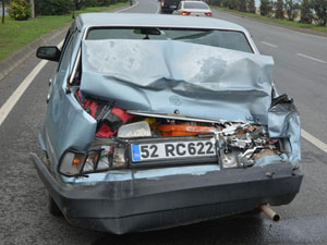 Fatsa'da trafik kazası!