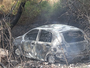 Bu kaza orman yangınına yol açtı