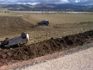 Gümüşhane'de aynı yerde yine kaza!