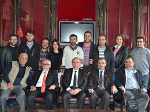 Trabzon'da gazeteciler bayramlaştı!