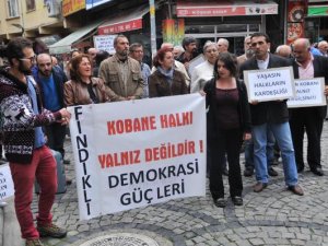 Rize'de KOBANİ eylemi