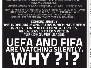 İsviçre'deki gazetede Türkiye'de ki şike