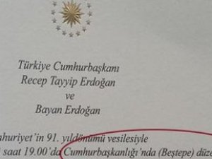 29 Ekim resepsiyonlarında bir ilk